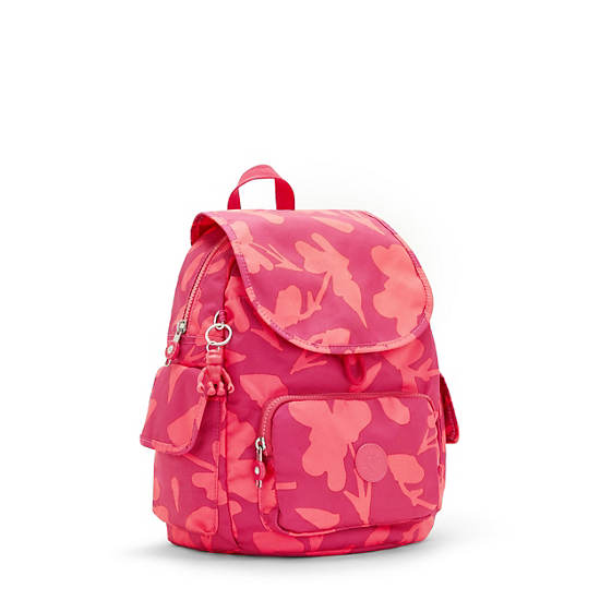 Kipling City Pack Small Printed Sırt Çantaları Pembe | TR 1698HA